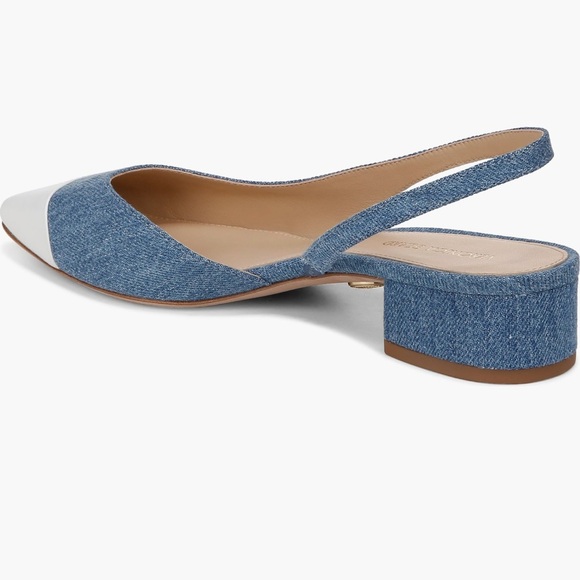 Veronica Beard Cecile Half d'Orsay Slingback Pump
Chic Denim Slingback White Cap - Picture 2 of 9